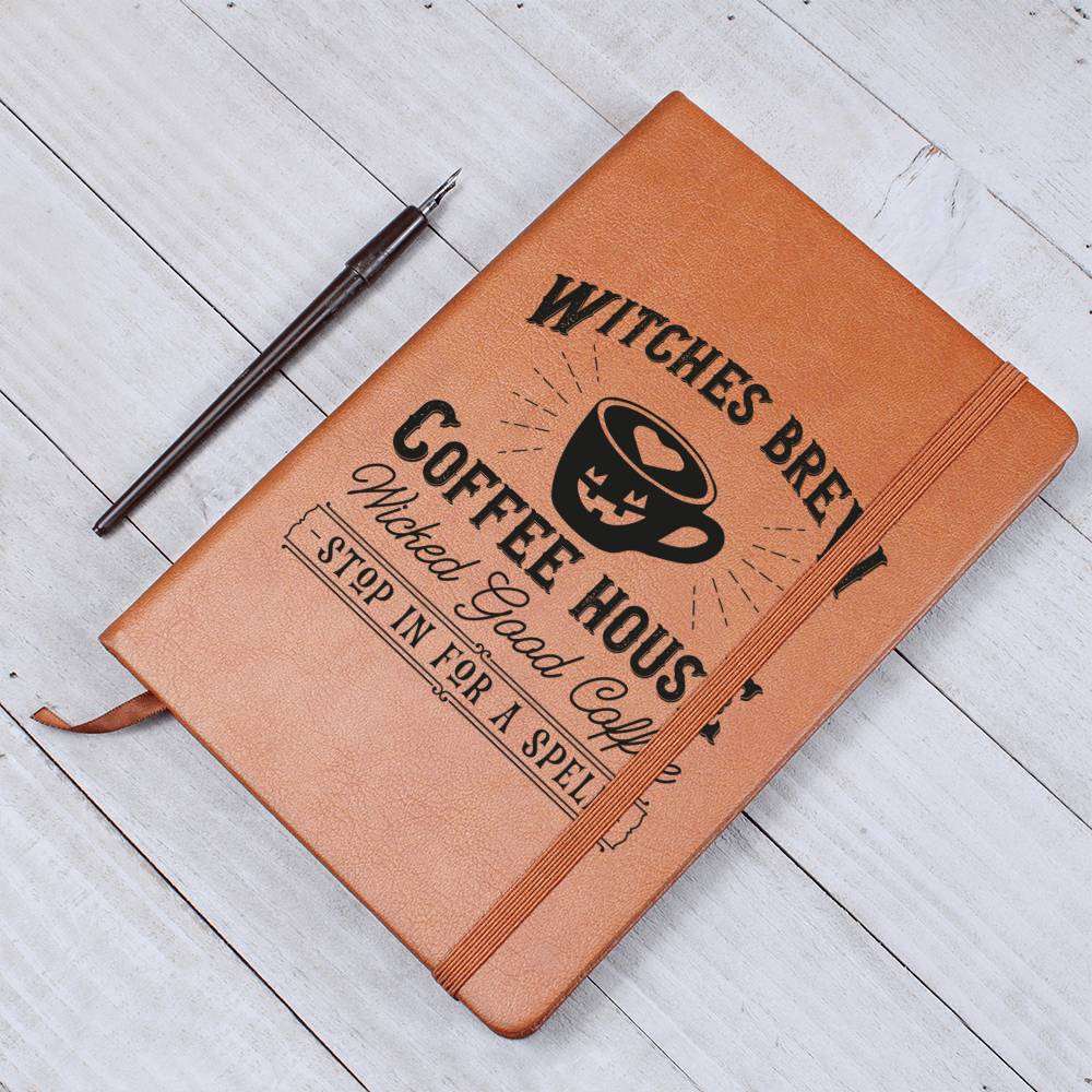 Vintage Halloween Signs 19 - Vegan Leather Journal