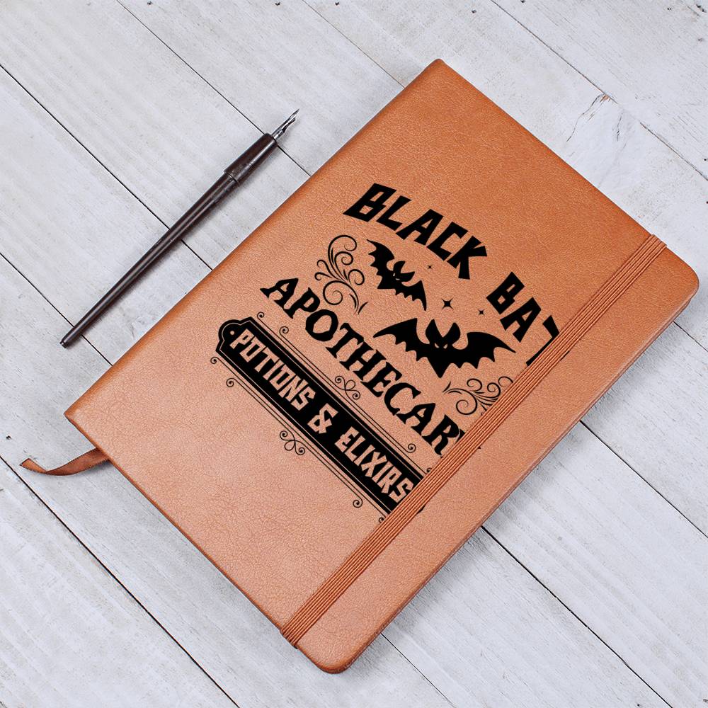 Vintage Halloween Signs 01 - Vegan Leather Journal