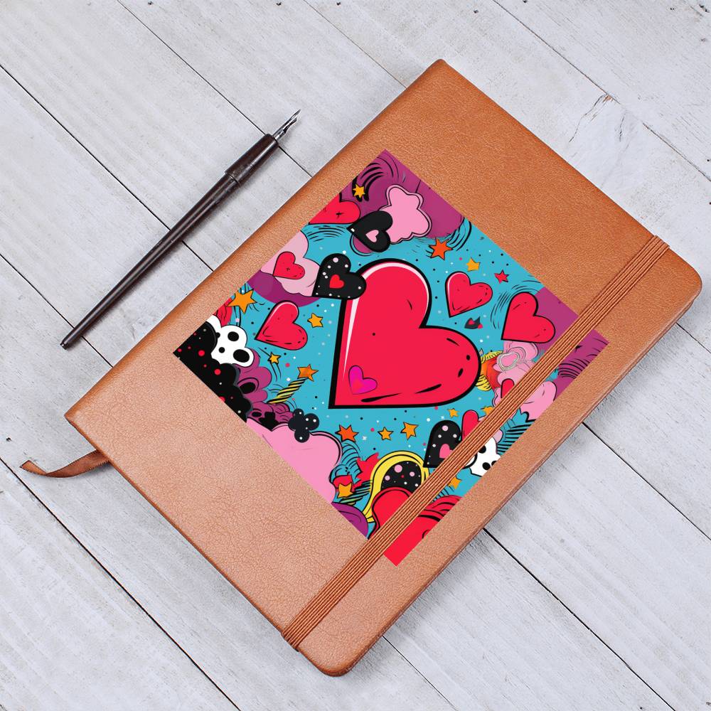 Valentine's Day Pop Art 17 - Vegan Leather Journal