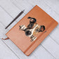Greyhound Peeking - Vegan Leather Journal