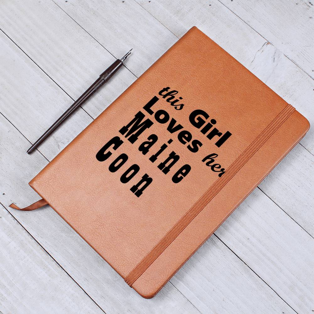 Maine Coon - Vegan Leather Journal