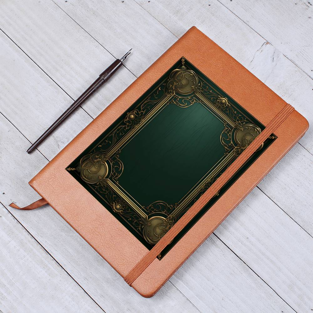 Ornate Gold Cover 094 - Vegan Leather Journal