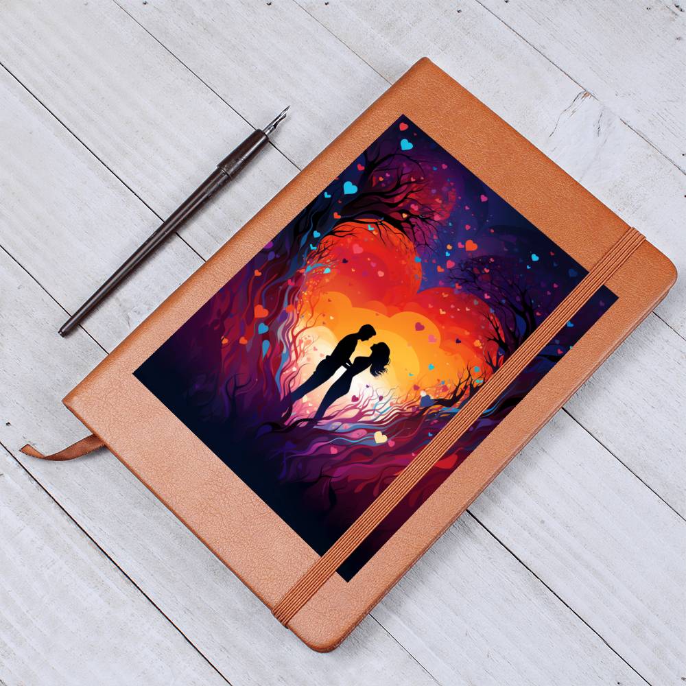 Valentine's Day Art 101 - Vegan Leather Journal