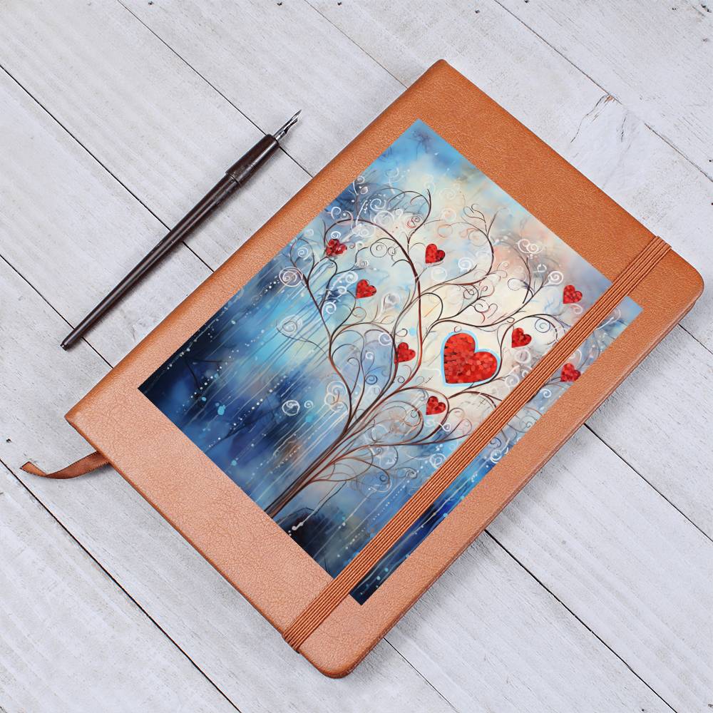 Valentine's Day Art 390 - Vegan Leather Journal