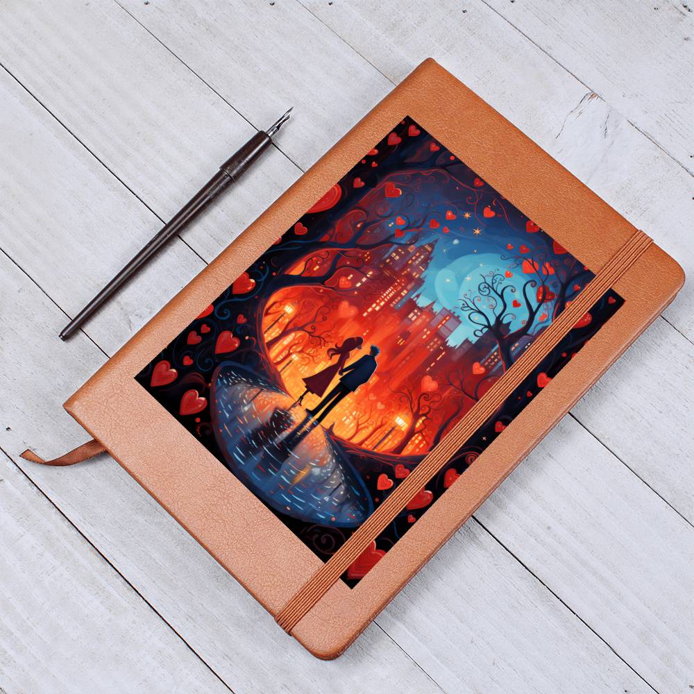 Valentine's Day Art 463 - Vegan Leather Journal