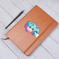 Cute Back to School Sticker 058 - Vegan Leather Journal