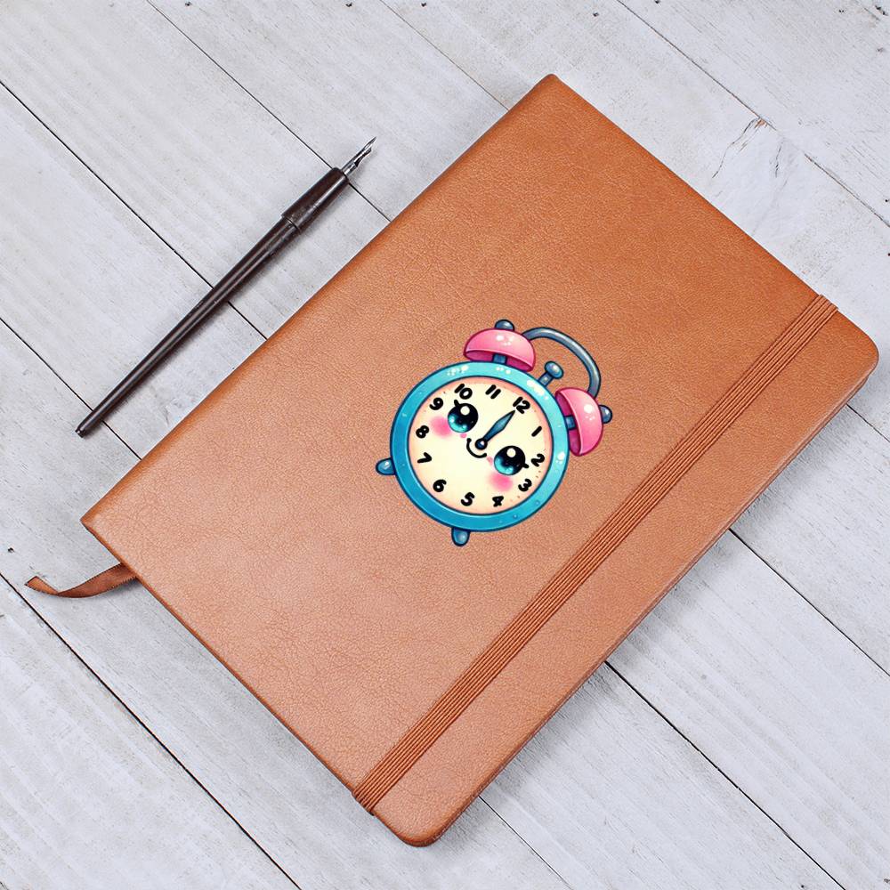 Cute Back to School Sticker 046 - Vegan Leather Journal