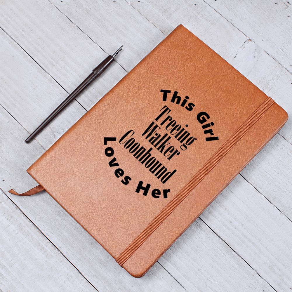 Treeing Walker Coonhound v2 - Vegan Leather Journal