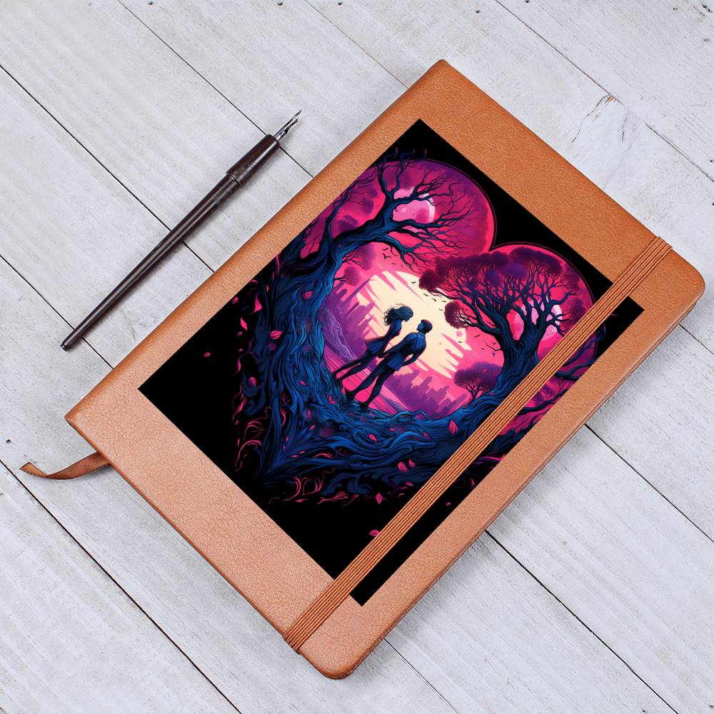 Valentine's Day Art 153 - Vegan Leather Journal