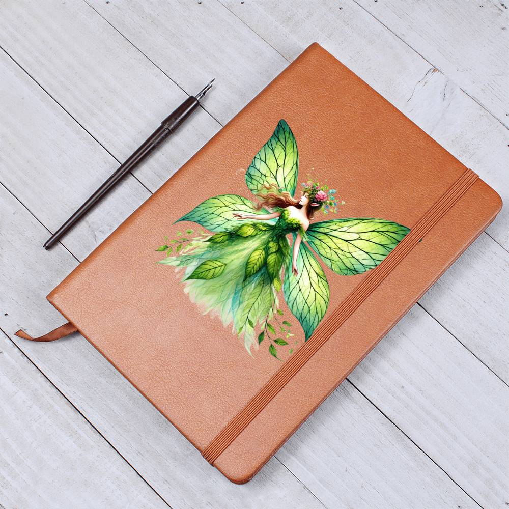 Magical Nature Forest Fairy 18 - Vegan Leather Journal