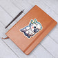 Cute Cockatoo sticker 30 - Vegan Leather Journal