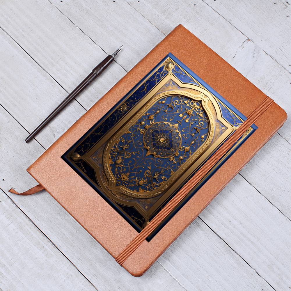 Ornate Gold Cover 021 - Vegan Leather Journal