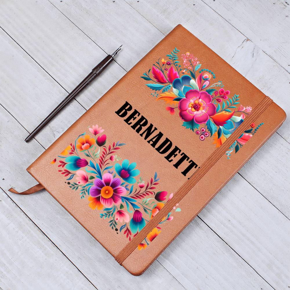 Bernadette (Mexican Flowers 2) - Vegan Leather Journal