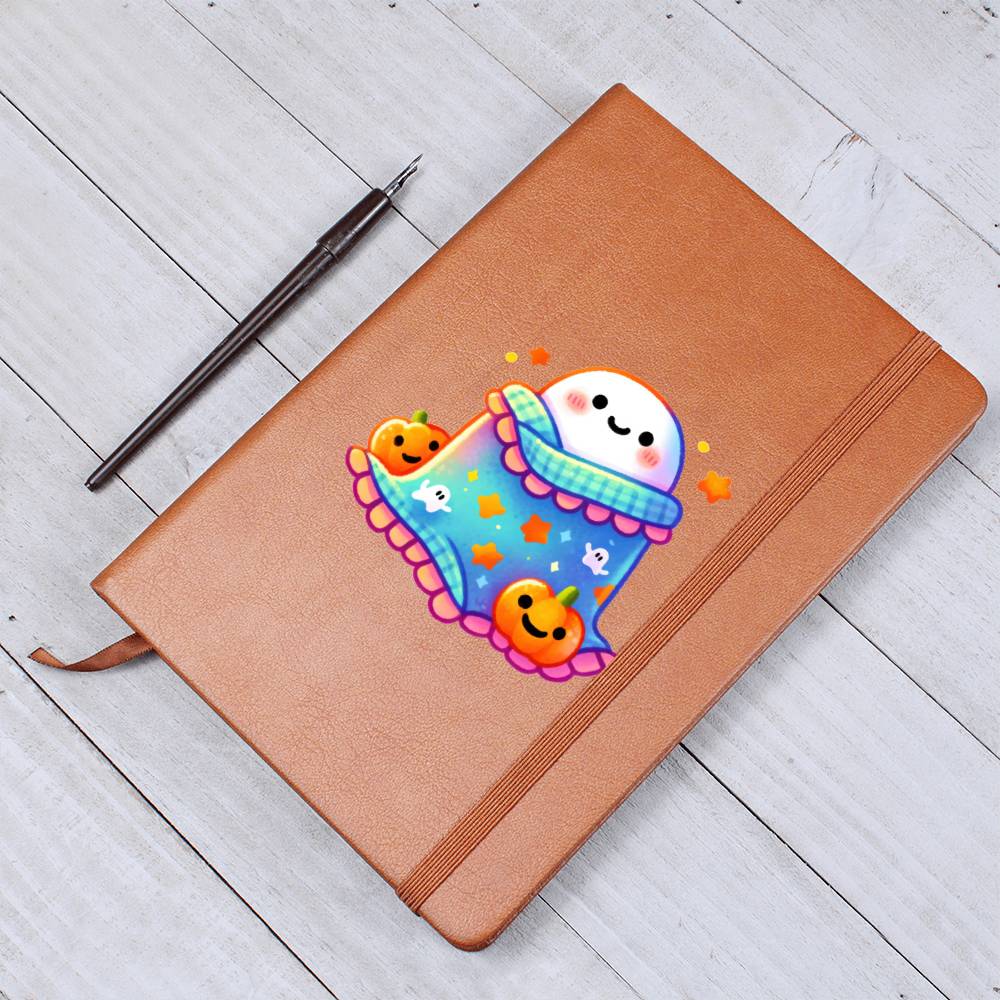 Cute Halloween Sticker 026 - Vegan Leather Journal