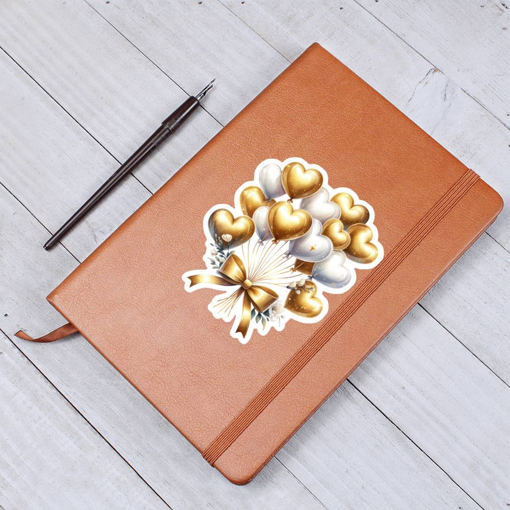 Luxury Wedding Decor Sticker 088 - Vegan Leather Journal