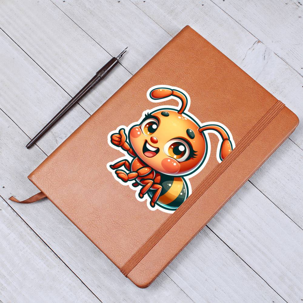 Cute Ant sticker 05  - Vegan Leather Journal