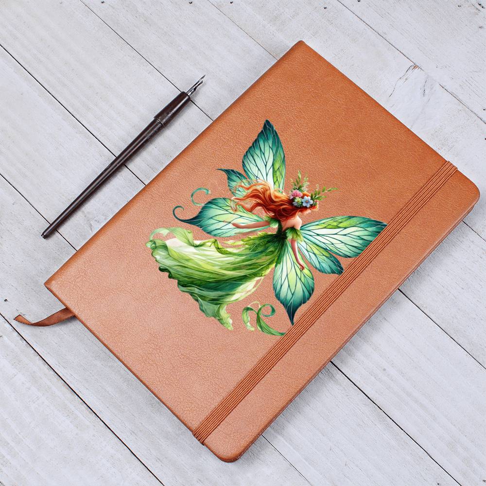 Magical Nature Forest Fairy 02 - Vegan Leather Journal