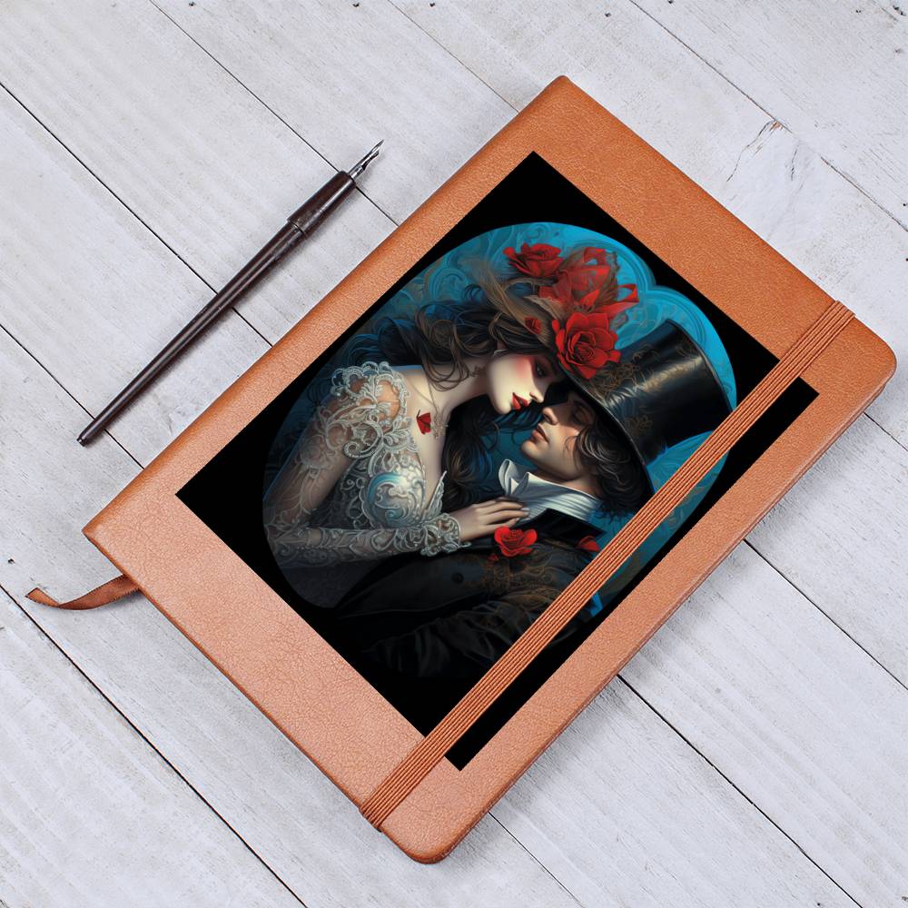 Valentine's Day Art 438 - Vegan Leather Journal