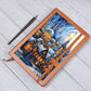 Christmas Stained Glass Design 004 - Vegan Leather Journal