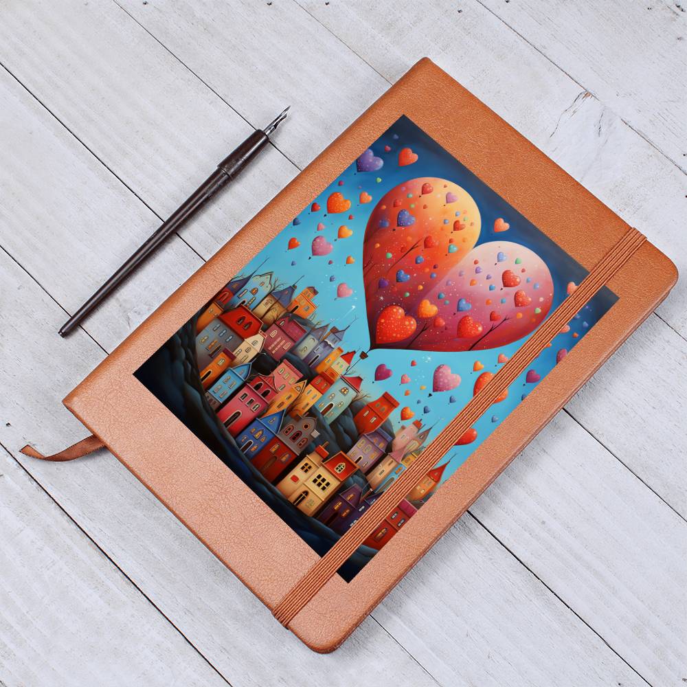 Valentine's Day Art 211 - Vegan Leather Journal