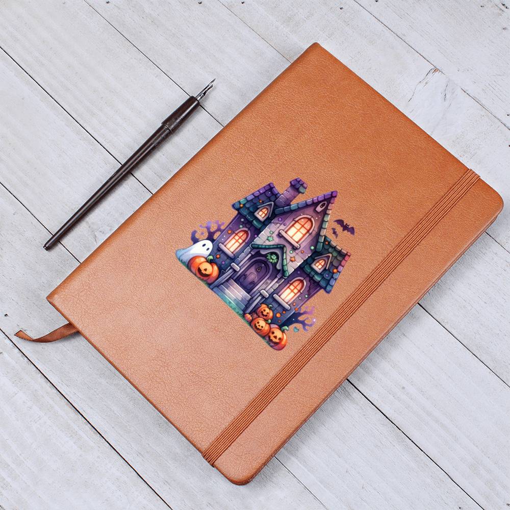 Cute Halloween Sticker 001 - Vegan Leather Journal