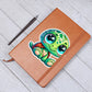 Cute Turtle sticker 201 - Vegan Leather Journal