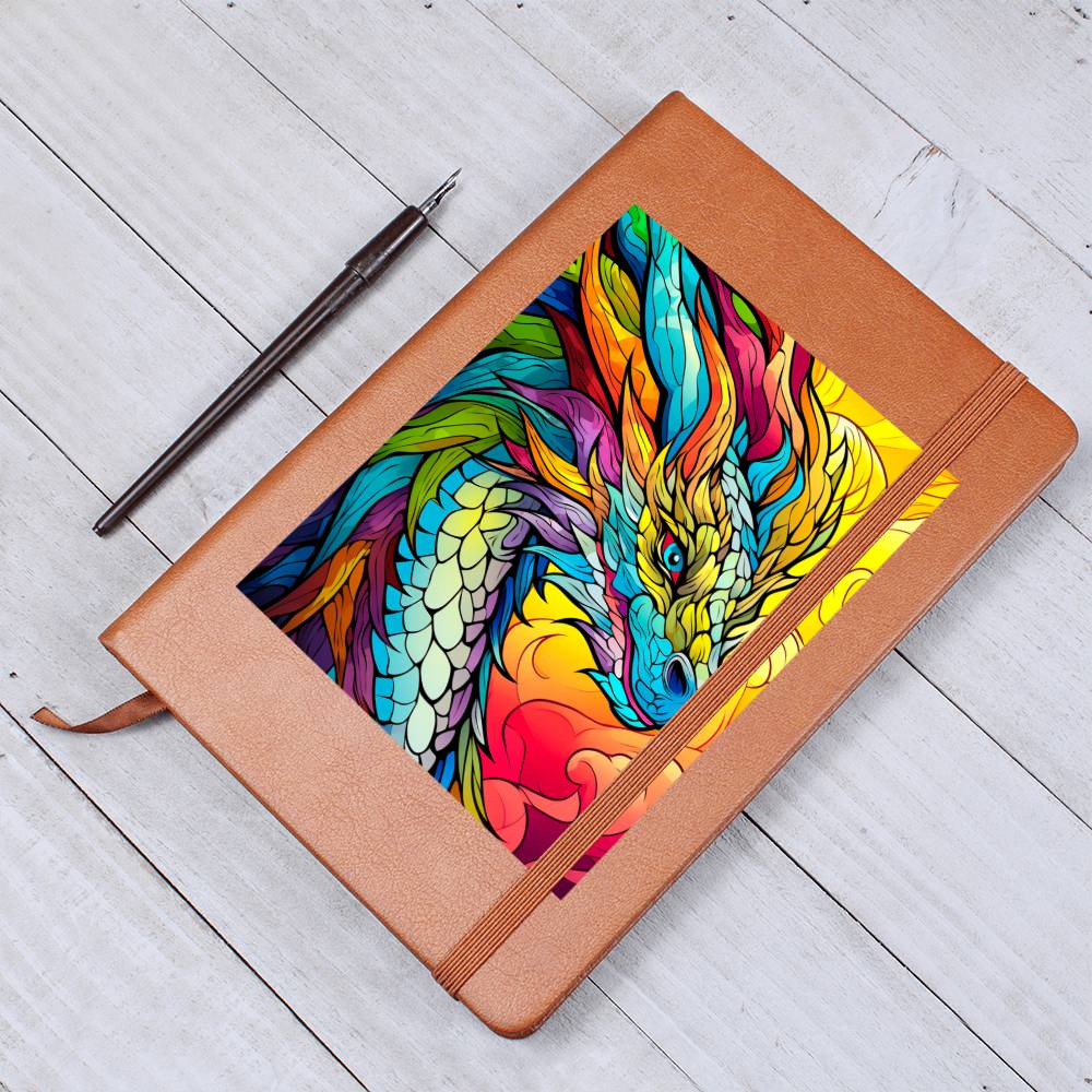 Majestic Dragon 001 - Vegan Leather Journal