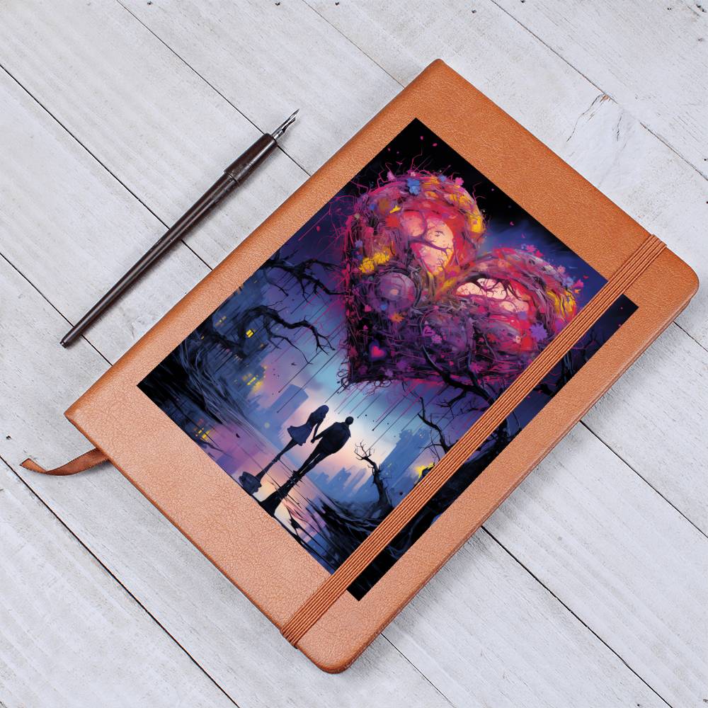 Valentine's Day Art 184 - Vegan Leather Journal