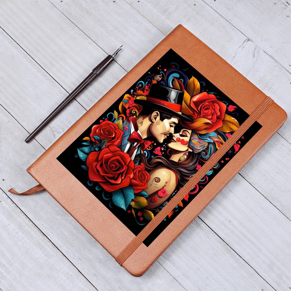 Valentine's Day Art 354 - Vegan Leather Journal