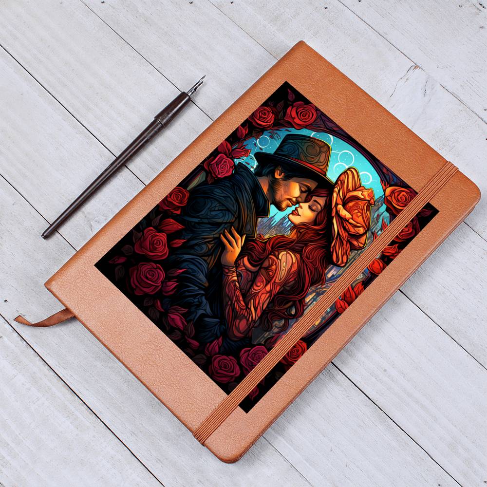 Valentine's Day Art 076 - Vegan Leather Journal
