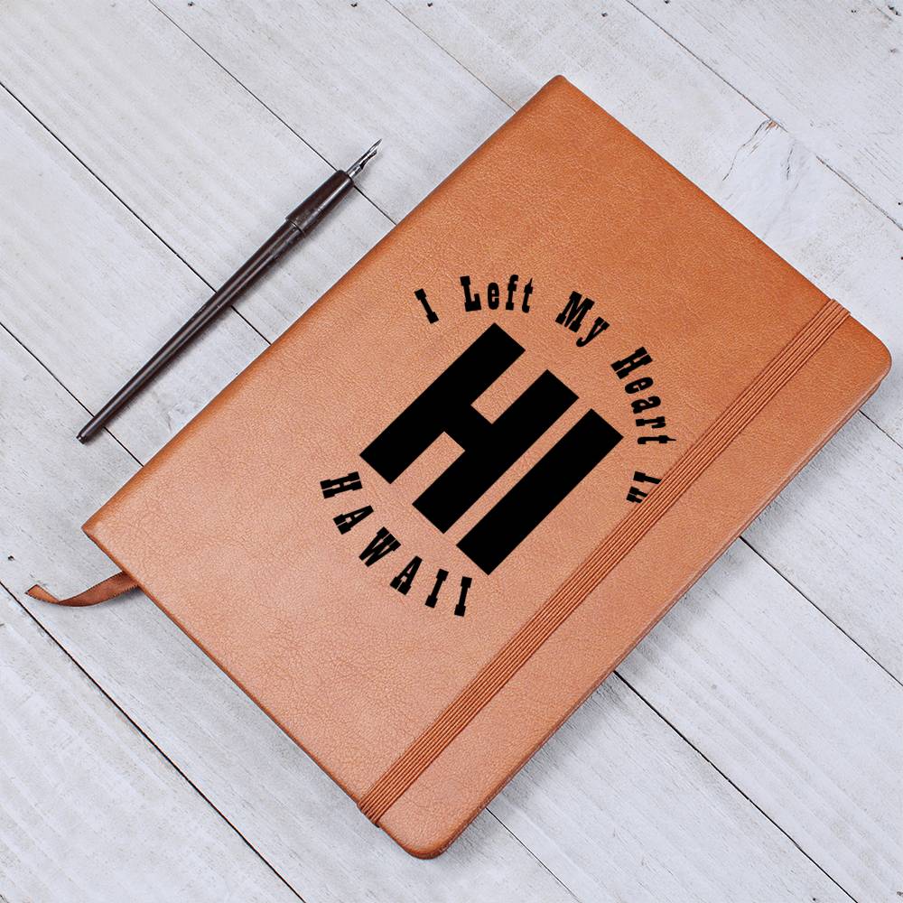 Heart In Hawaii v01 - Vegan Leather Journal