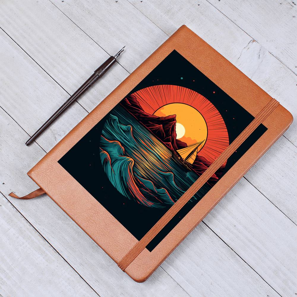 Minimalist BOHO Art 086 - Vegan Leather Journal