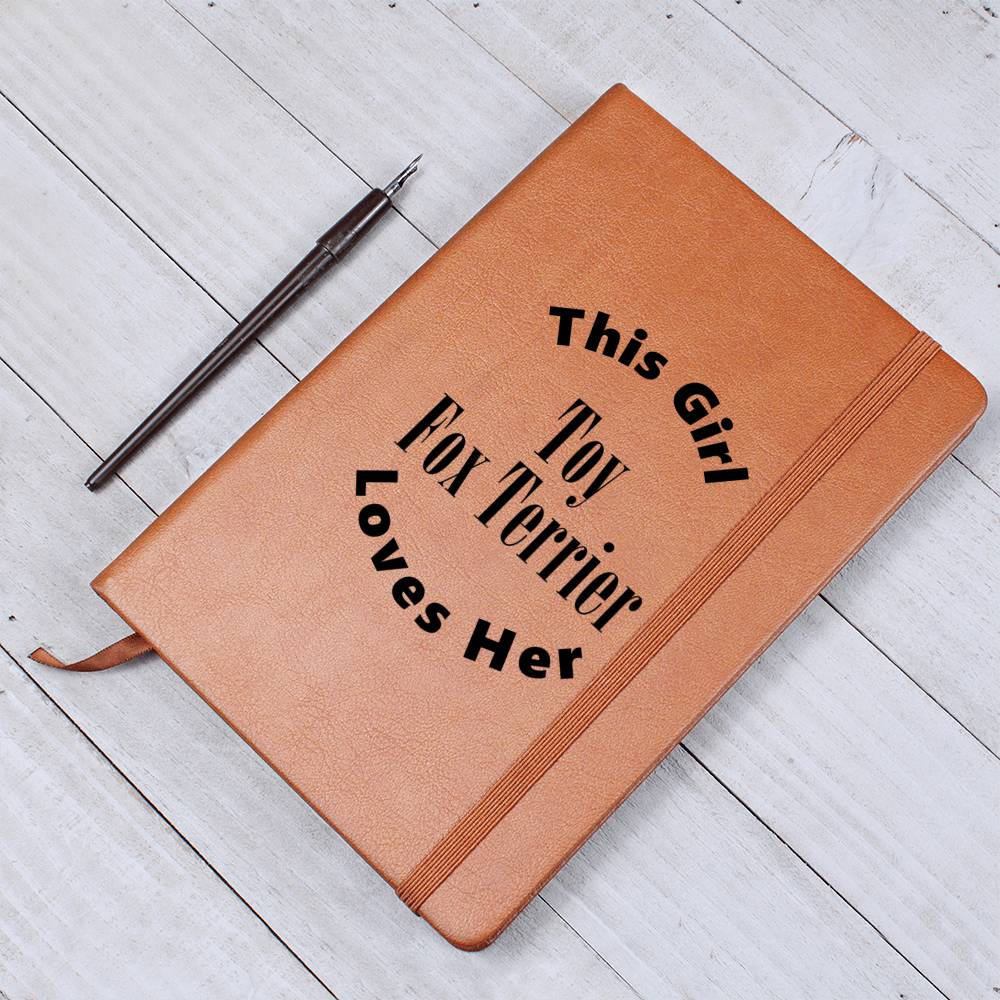 Toy Fox Terrier v2 - Vegan Leather Journal