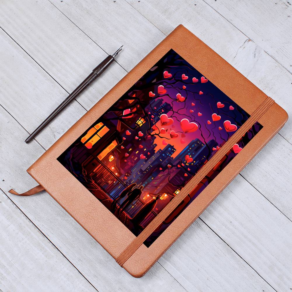Valentine's Day Art 384 - Vegan Leather Journal