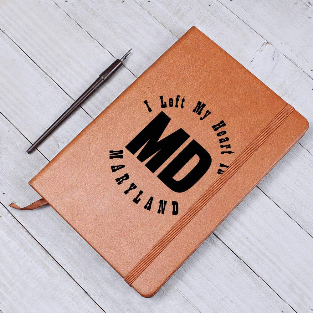 Heart In Maryland v01 - Vegan Leather Journal