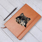 Finnish Lapphund Peeking - Vegan Leather Journal