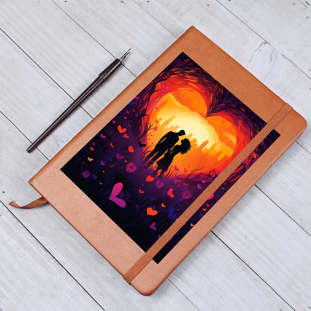 Valentine's Day Art 099 - Vegan Leather Journal