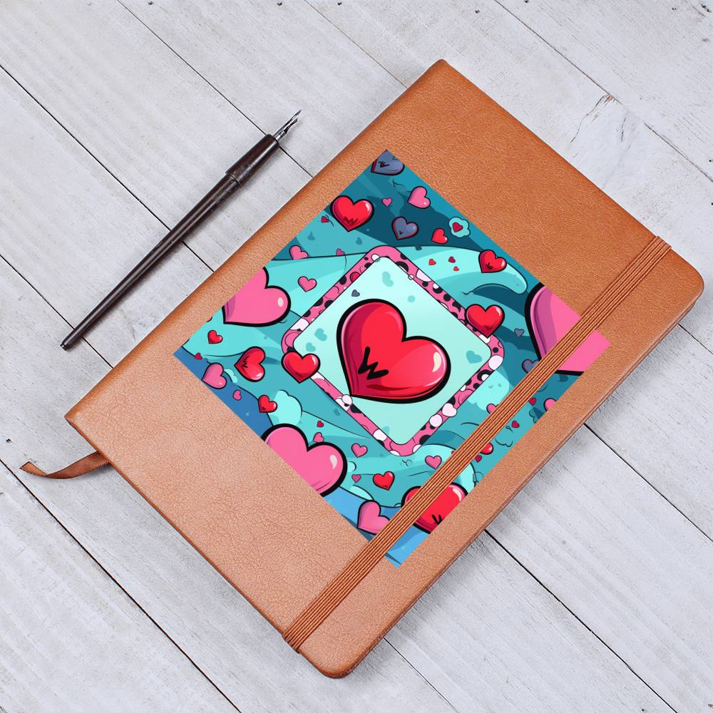 Valentine's Day Pop Art 15 - Vegan Leather Journal