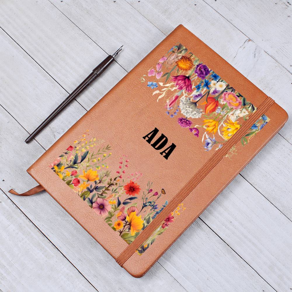 Ada (Botanical Blooms) - Vegan Leather Journal