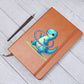 Colorful Baby Dinosaur 035 - Vegan Leather Journal