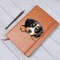 Entlebucher Mountain Dog Peeking - Vegan Leather Journal