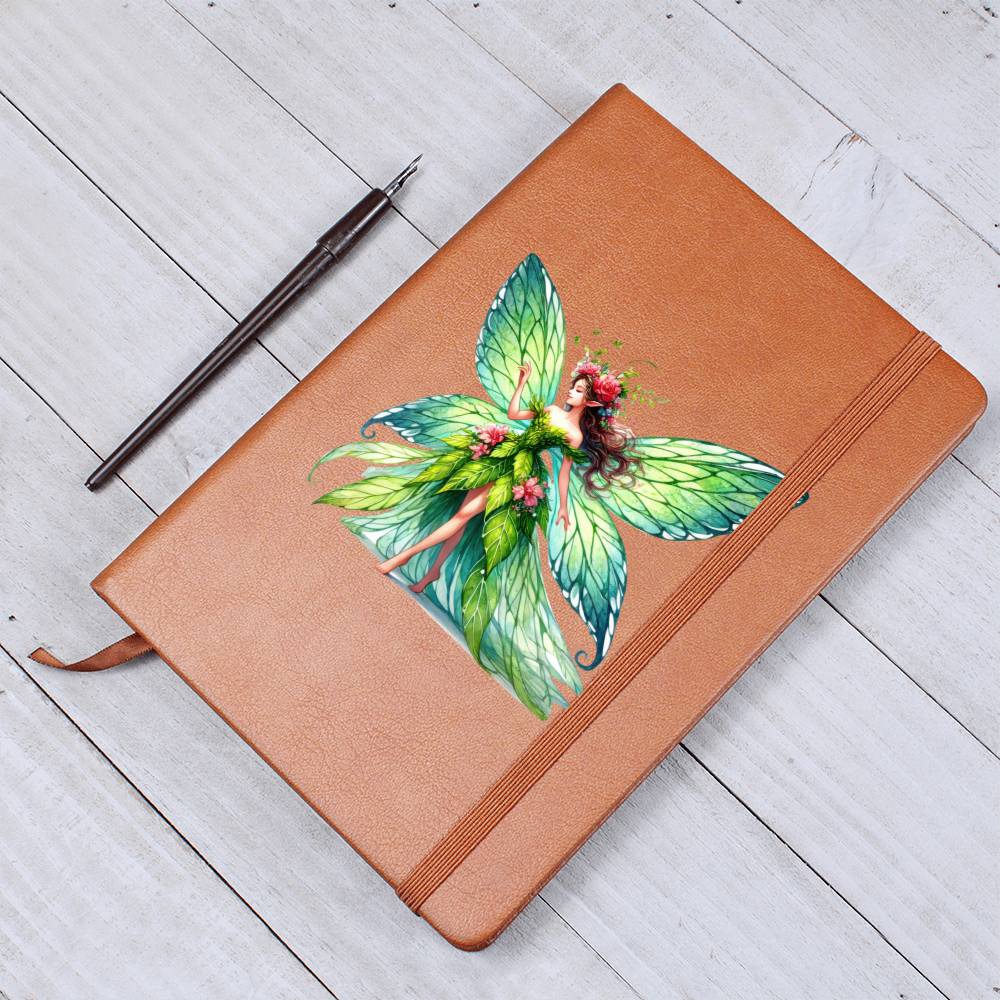 Magical Nature Forest Fairy 14 - Vegan Leather Journal