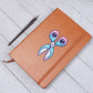 Cute Back to School Sticker 005 - Vegan Leather Journal