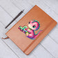 Colorful Baby Dinosaur 110 - Vegan Leather Journal