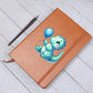 Colorful Baby Dinosaur 104 - Vegan Leather Journal