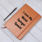Love My Welsh Springer Spaniel v4 - Vegan Leather Journal