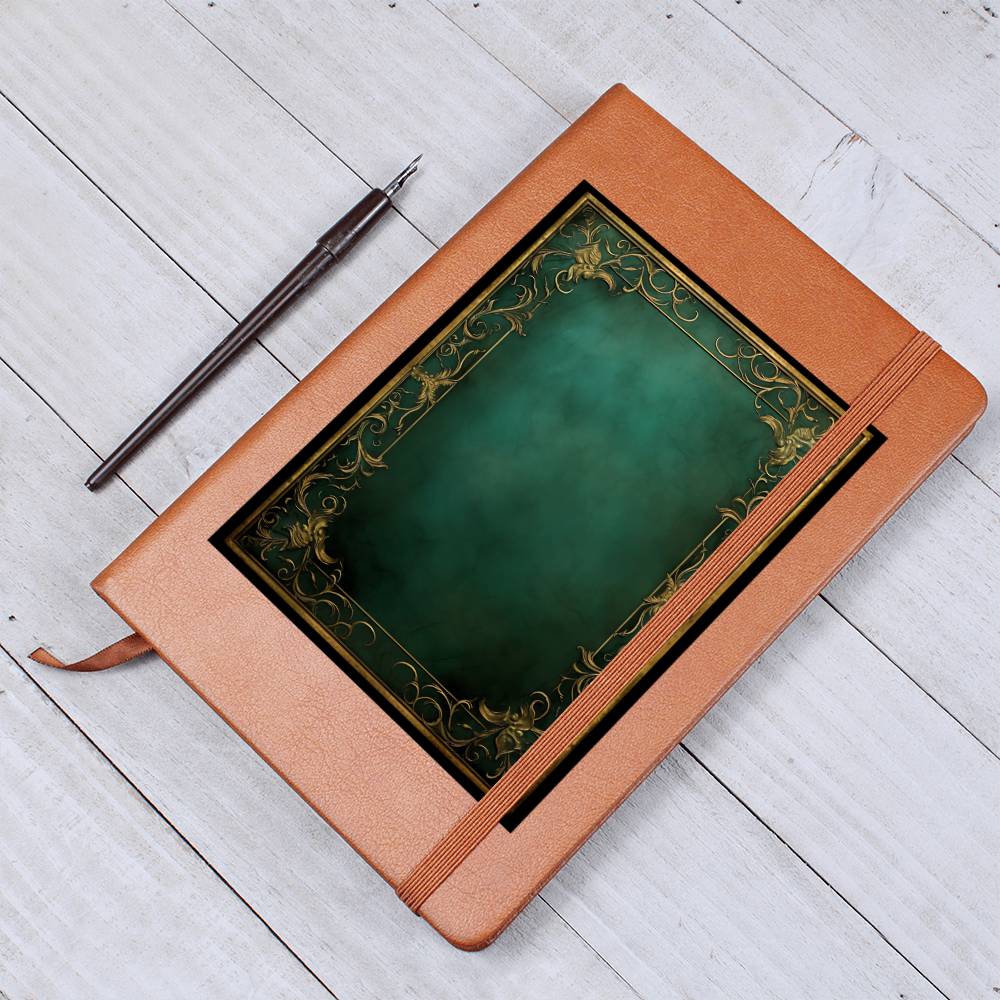 Ornate Gold Cover 124 - Vegan Leather Journal