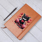 Valentine's Day Black Cat 016 - Vegan Leather Journal