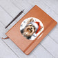 Christmas Dog - Yorkshire Terrier - Vegan Leather Journal