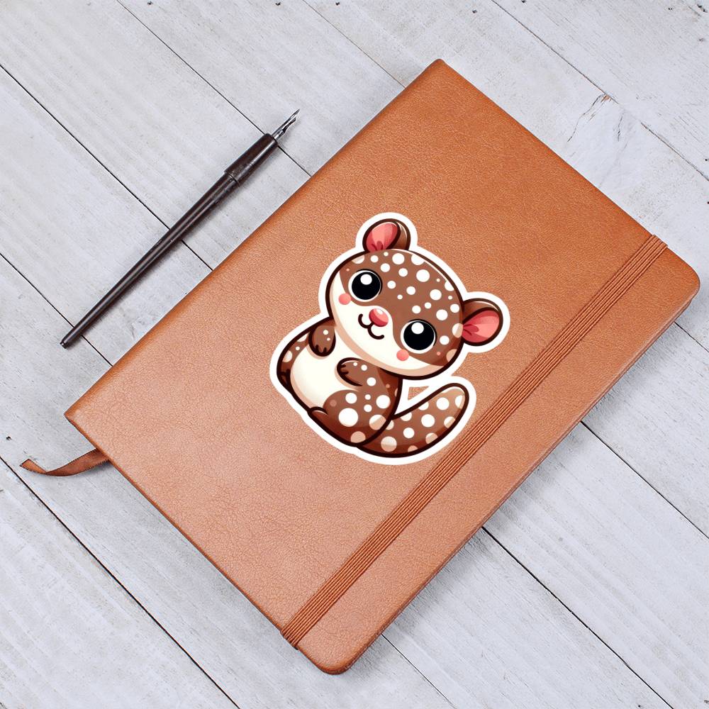Cute Quoll sticker 137 - Vegan Leather Journal
